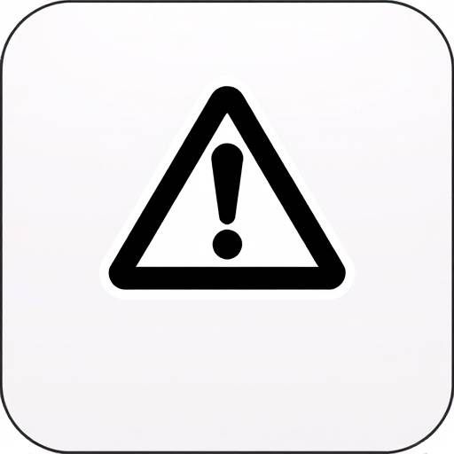 Exclamation mark in triangle icon