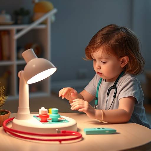 Playtime Pals Doctor Kit - A child playing with a toy doctor kit